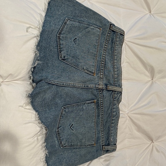 Hudson Jeans Blue Denim Shorts with Black Details - Picture 6 of 8